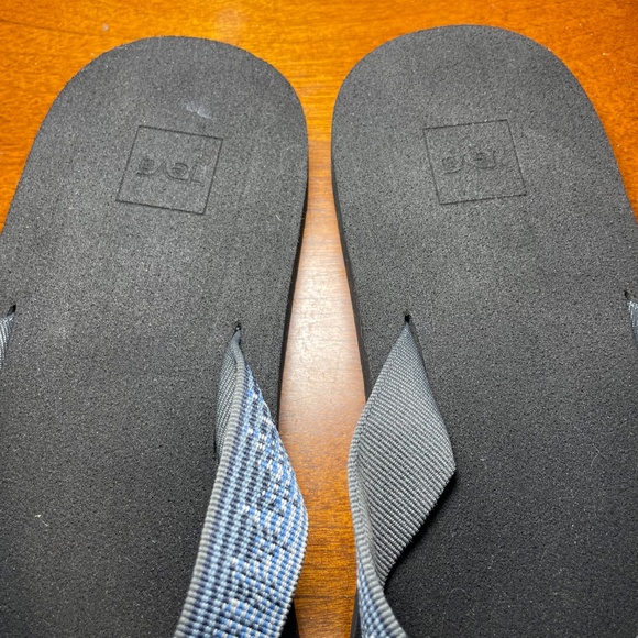 Mens Teva Mush II Flip Flops #4168 Blue Black Sz 12 Nice Sandals! Blue Black - Picture 6 of 10